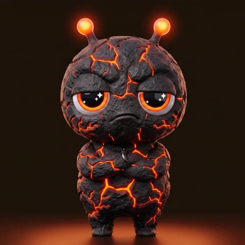 Volcanic Rock - Born in a magma chamber beneath a volcano